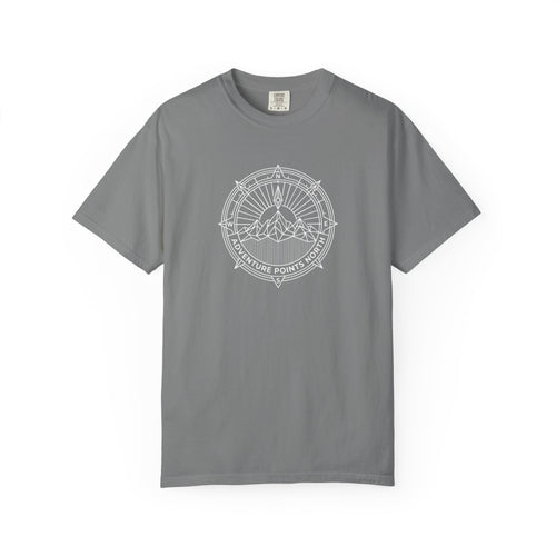 Compass merged with mountain outline Dark