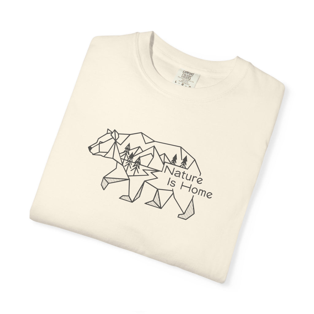 Bear silhouette filled with forest pattern_Nature Is Home