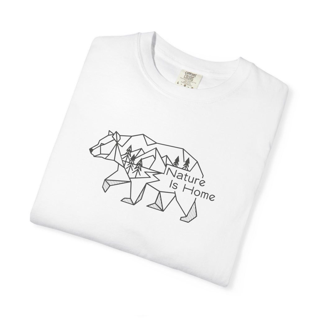 Bear silhouette filled with forest pattern_Nature Is Home