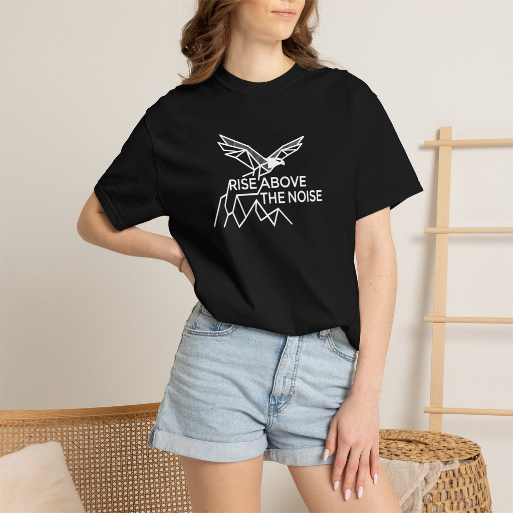 Eagle soaring over cliffs Dark