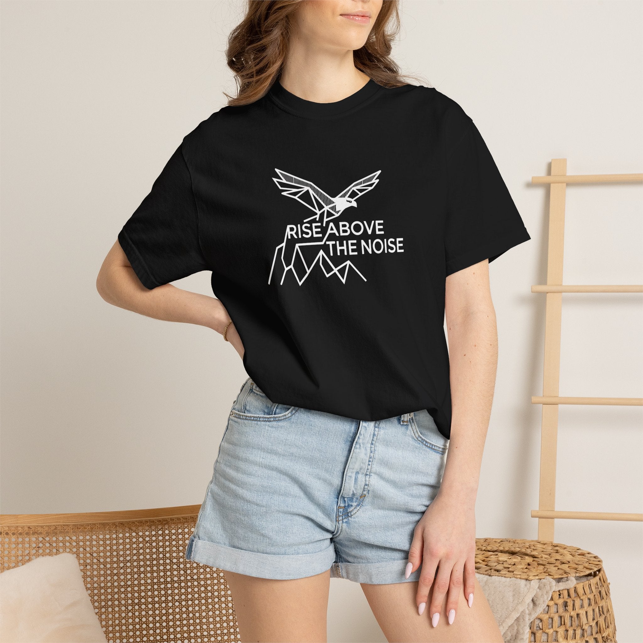 Eagle soaring over cliffs Dark