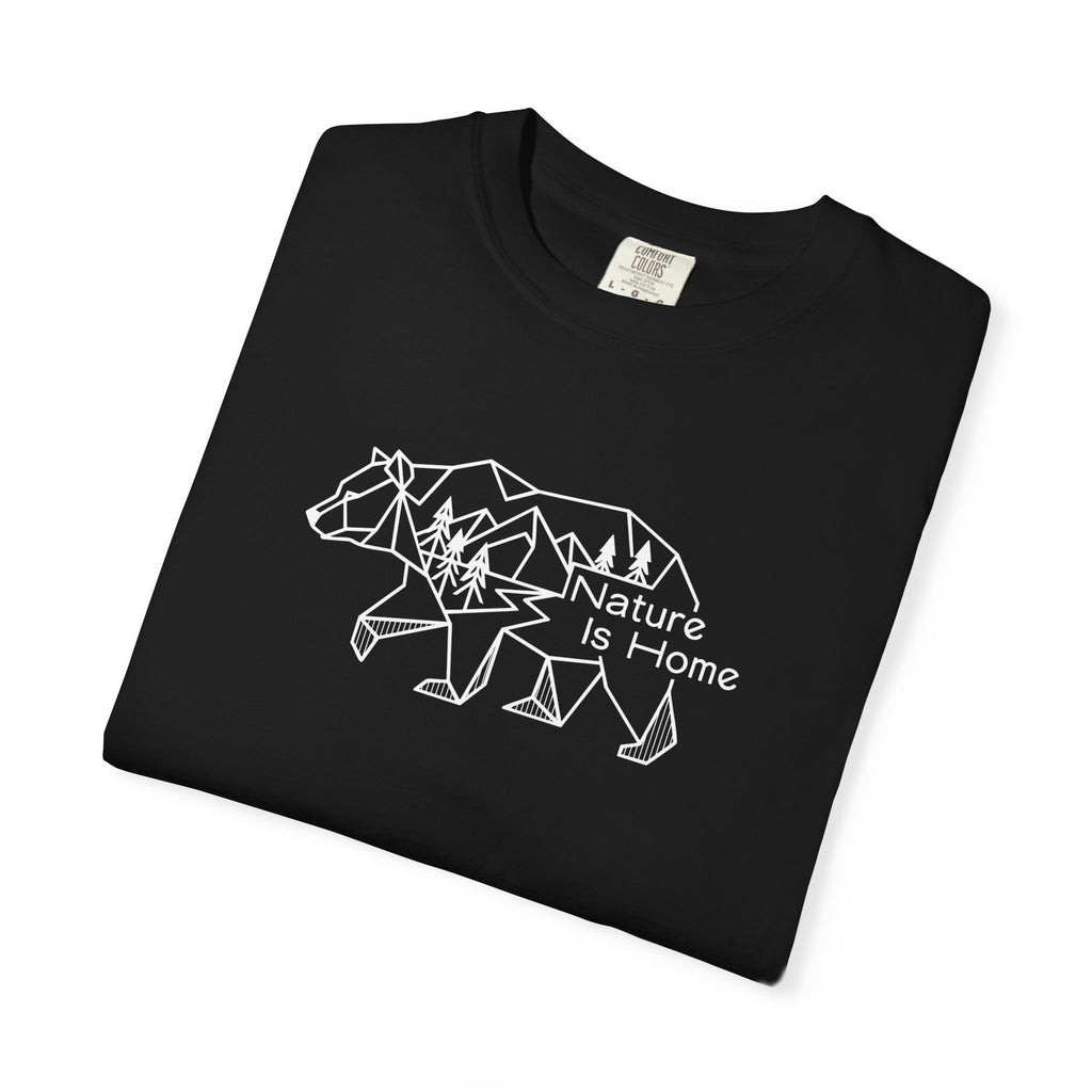 Bear silhouette filled with forest pattern_Nature Is Home Dark