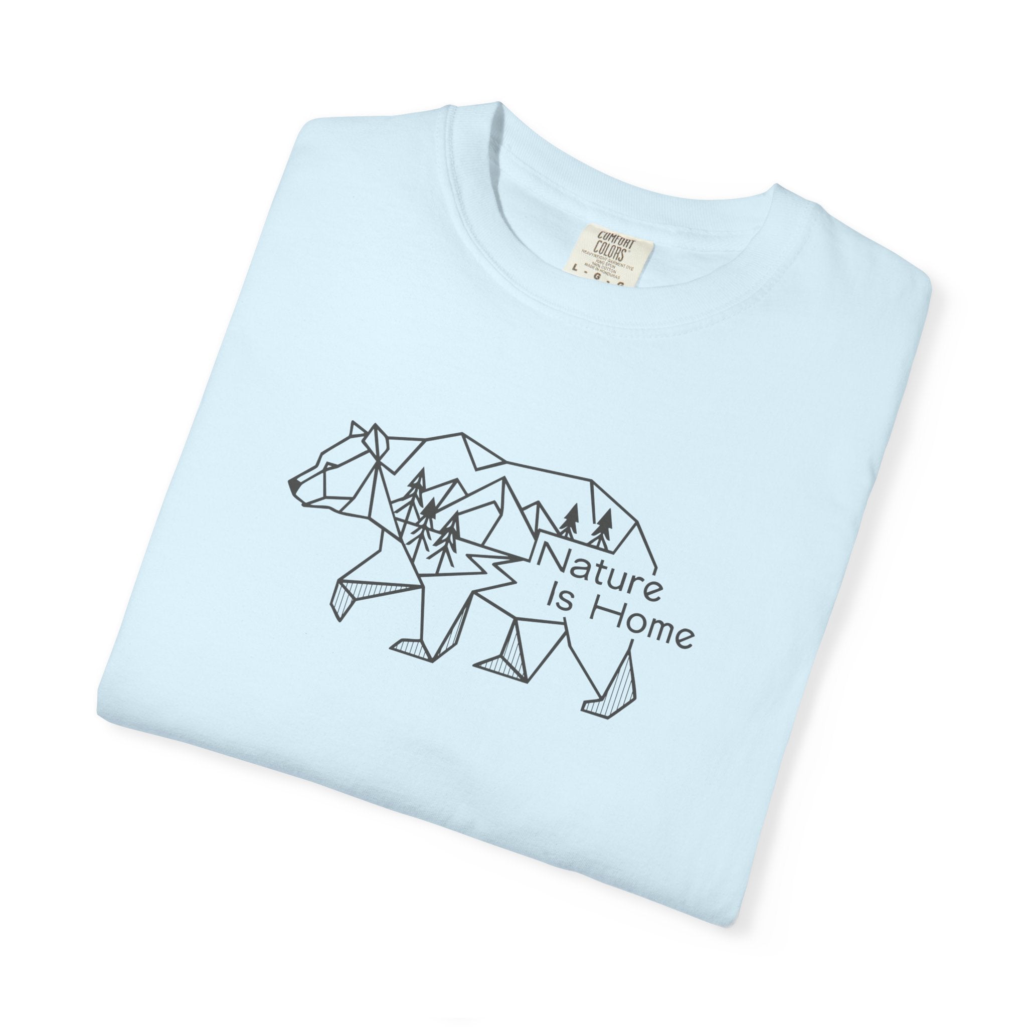 Bear silhouette filled with forest pattern_Nature Is Home