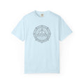 Compass merged with mountain outline