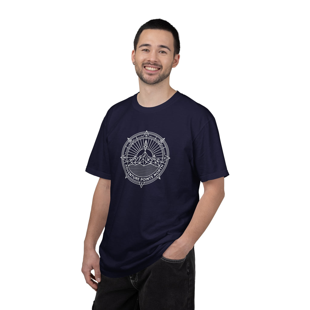 Compass merged with mountain outline Dark