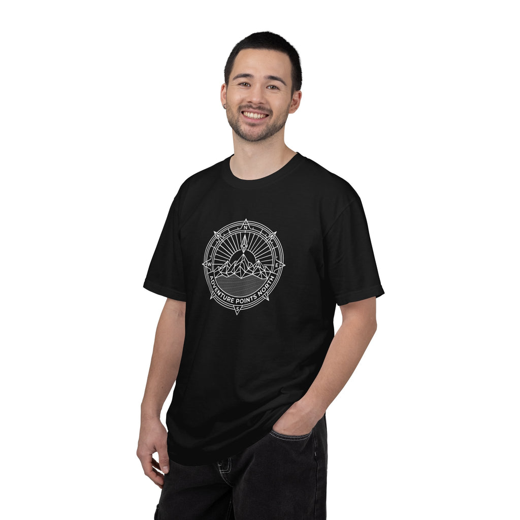 Compass merged with mountain outline Dark