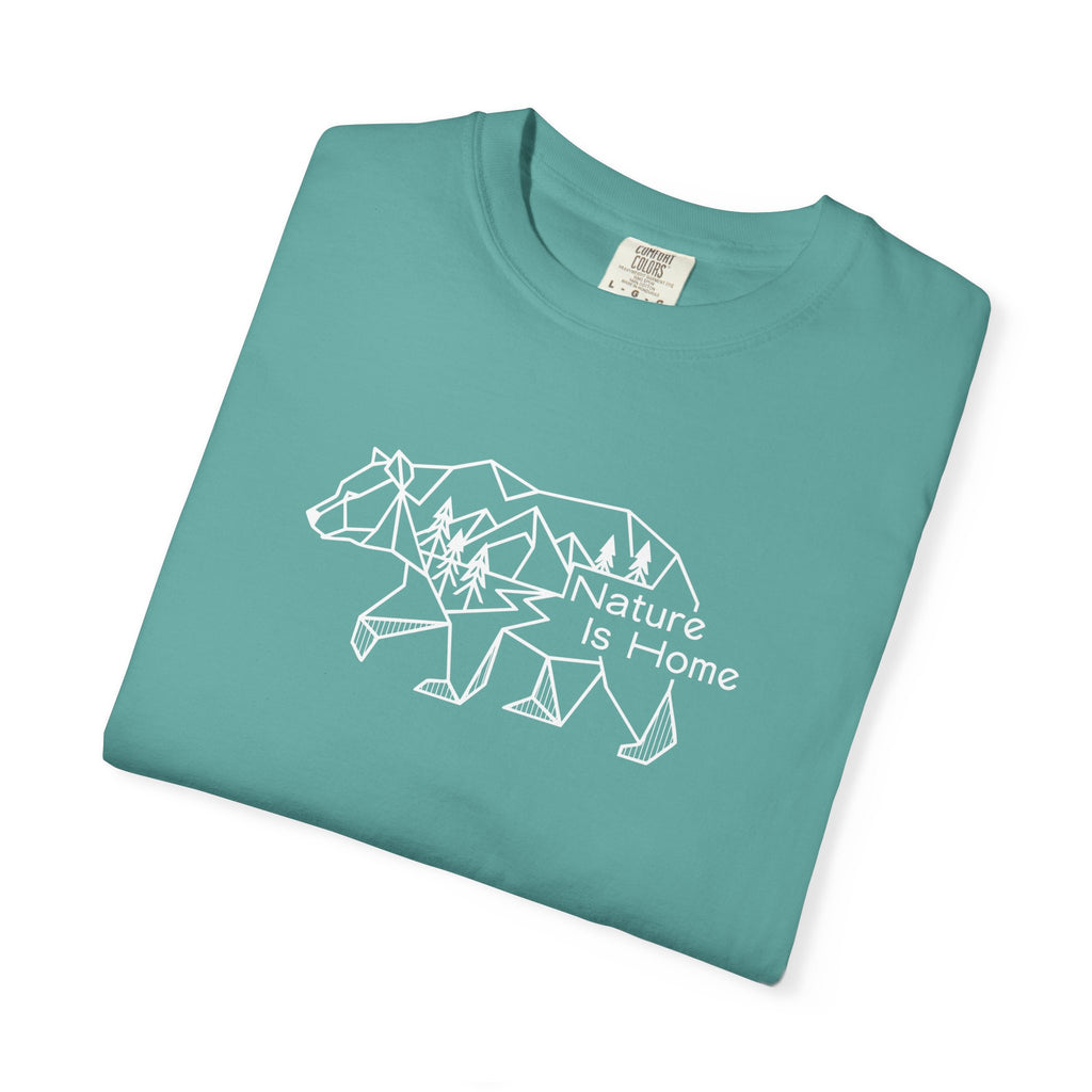 Bear silhouette filled with forest pattern_Nature Is Home Dark