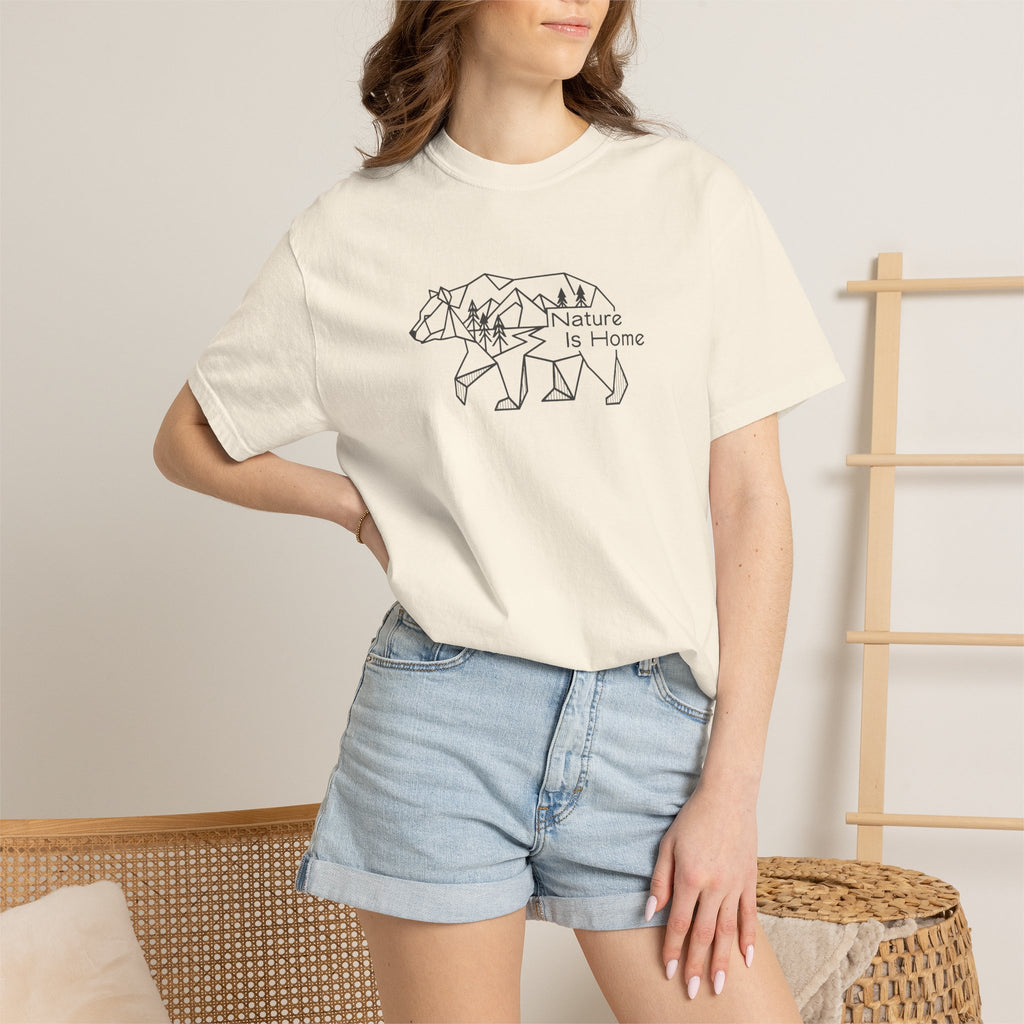 Bear silhouette filled with forest pattern_Nature Is Home