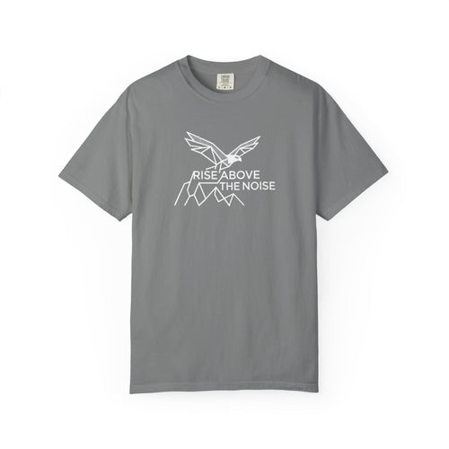 Eagle soaring over cliffs Dark
